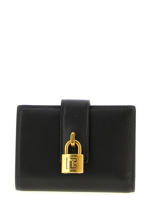 Black lambskin card holder