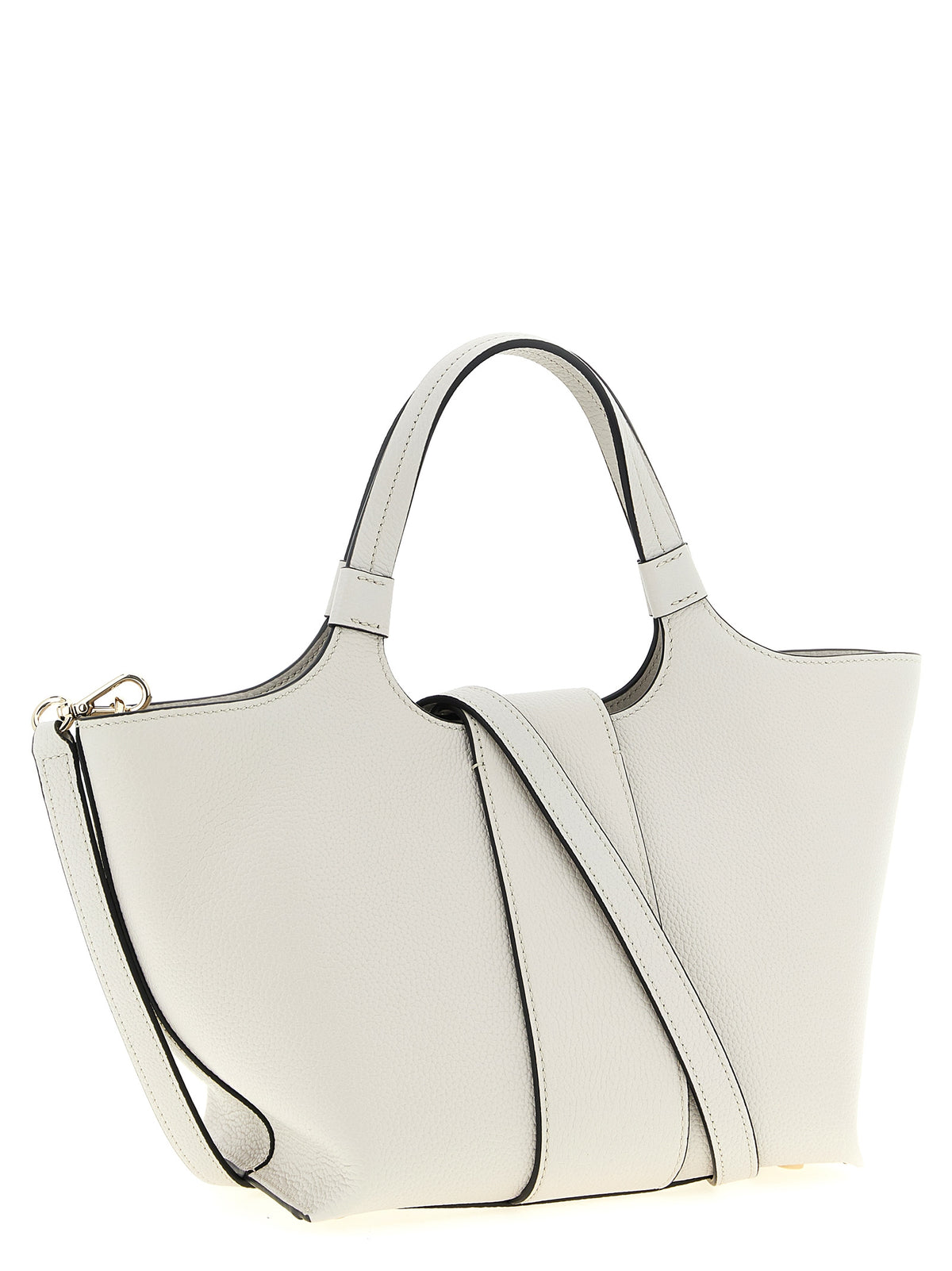 Graue Kalbsleder-Tote Bag