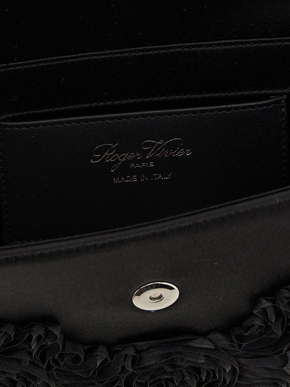 Black Viscose Clutch
