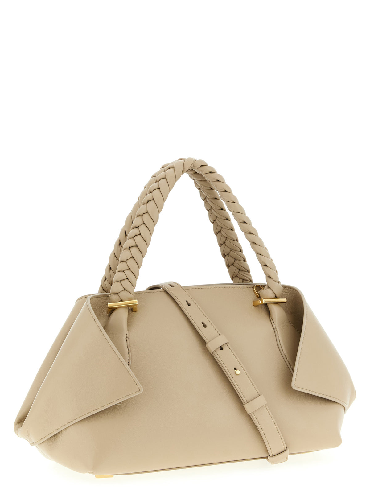 Graue Kalbsleder-Handtasche
