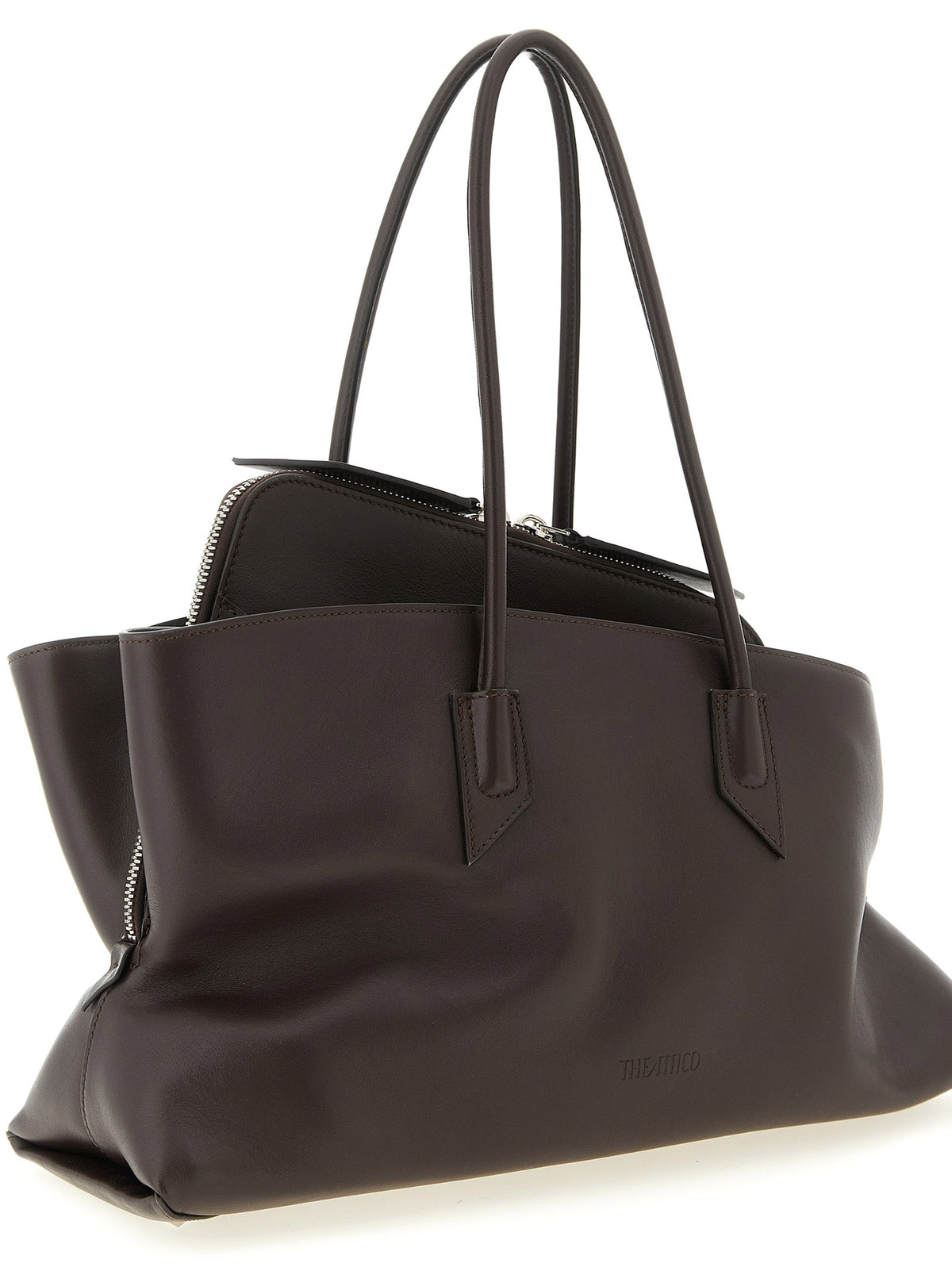 Brown Calfskin Leather Women's Crossbody Bag