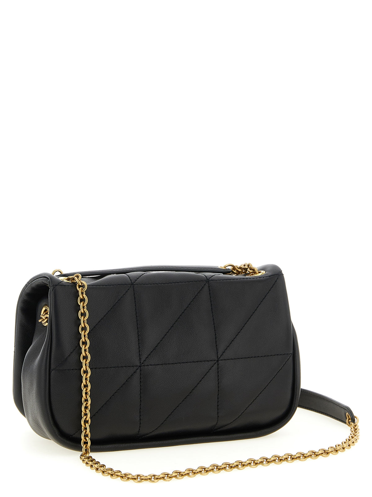 Black Lambskin Shoulder Bag
