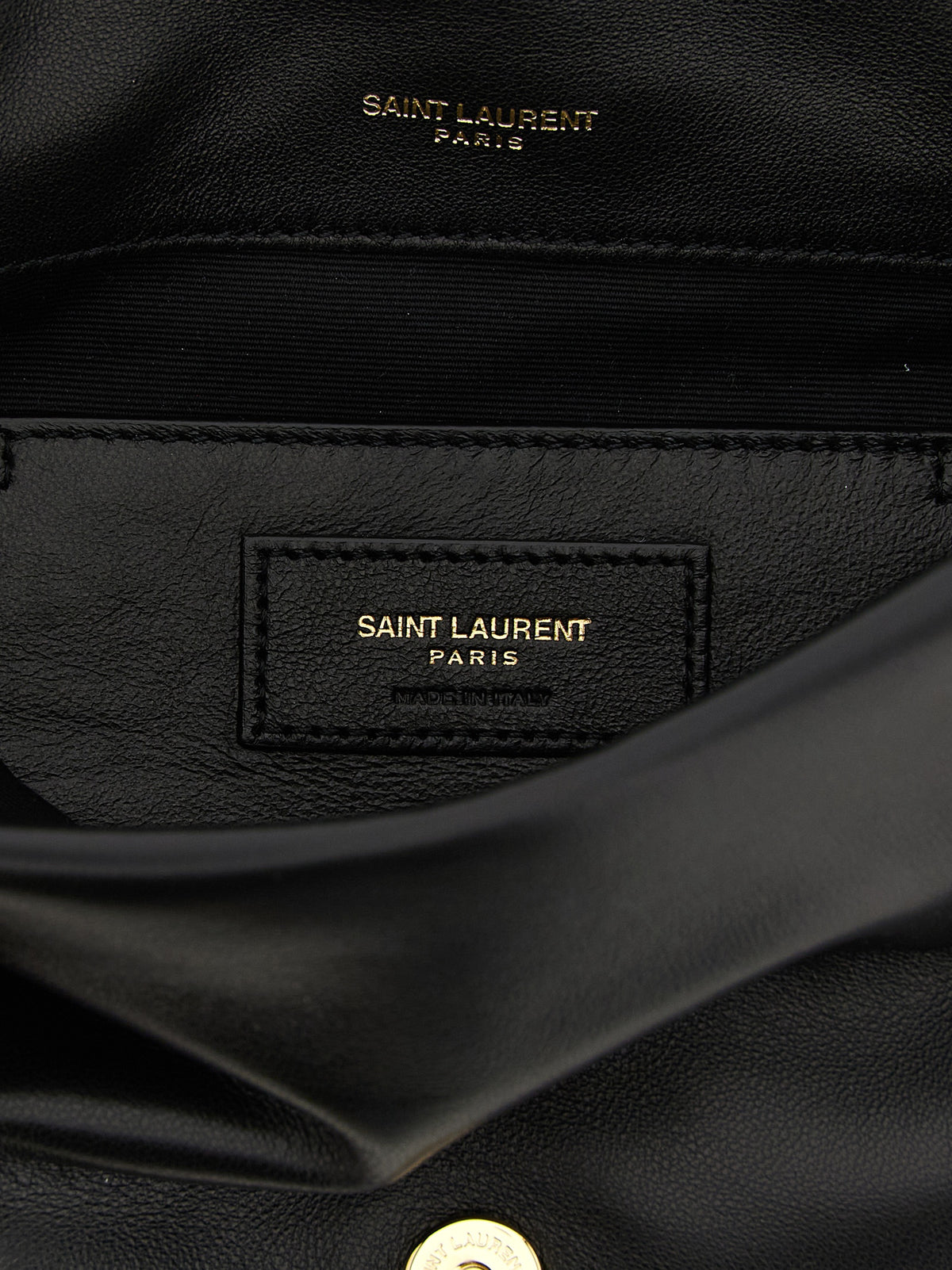 Black Lambskin Shoulder Bag