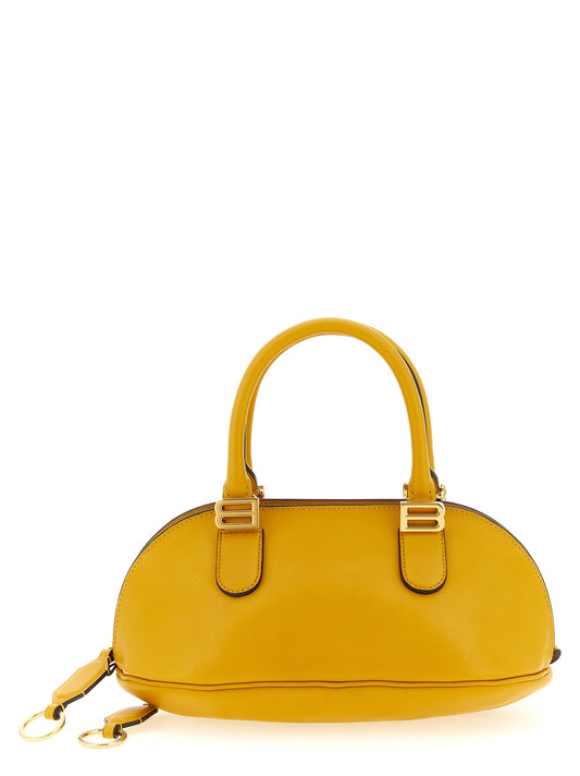 Zweifarbige Kalbsleder-Handtasche