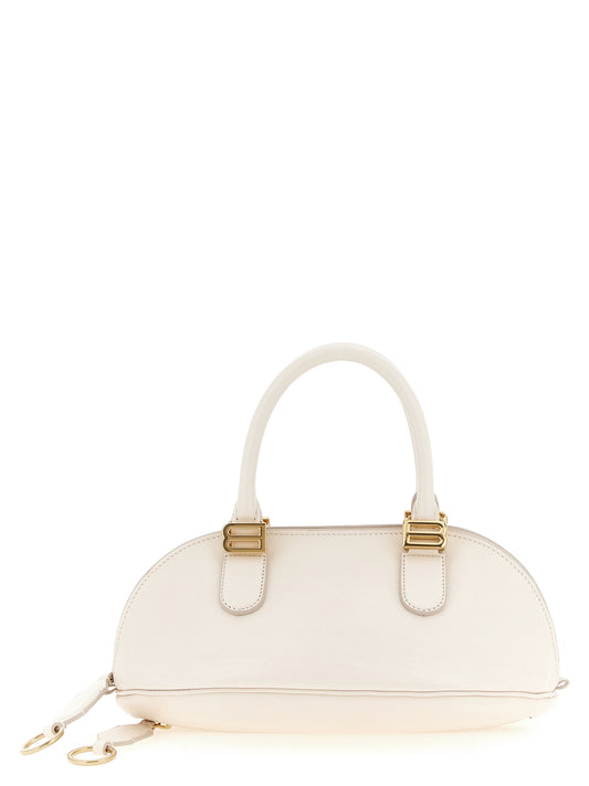 Weiße Kalbsleder-Handtasche