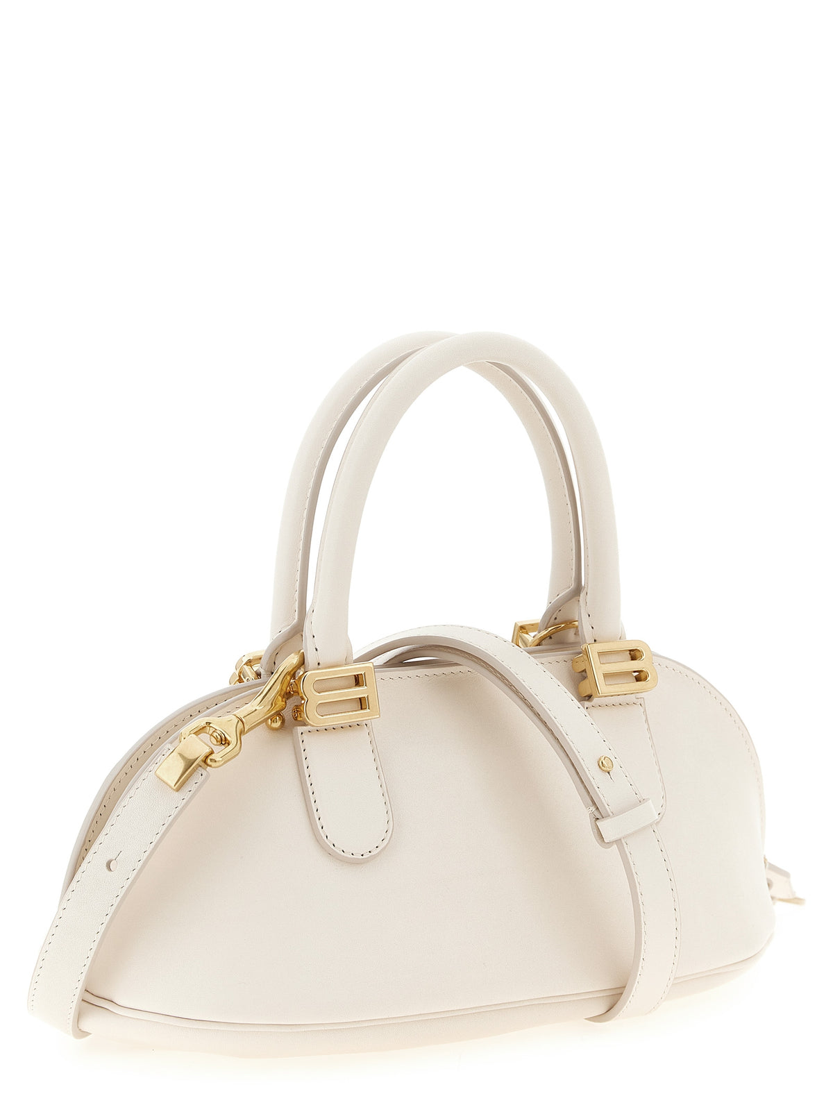 Weiße Kalbsleder-Handtasche