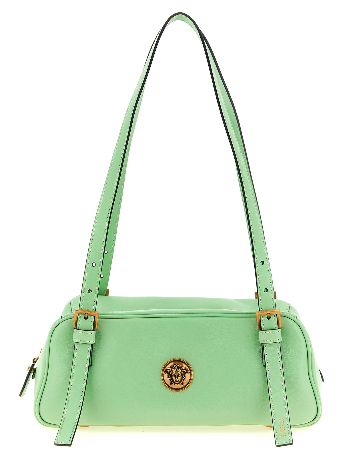 Two-tone lambskin shoulder bag