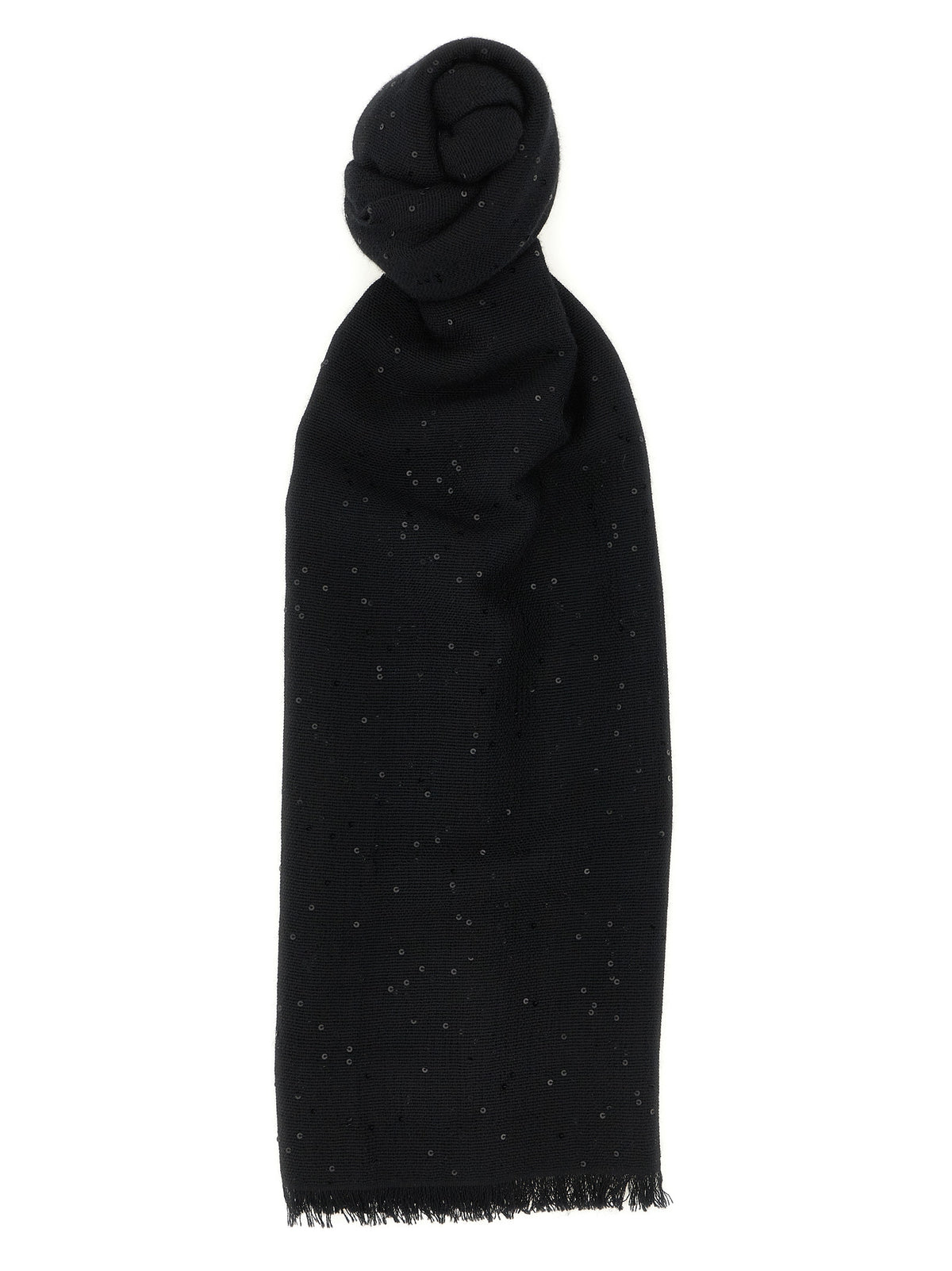 Black cashmere scarf