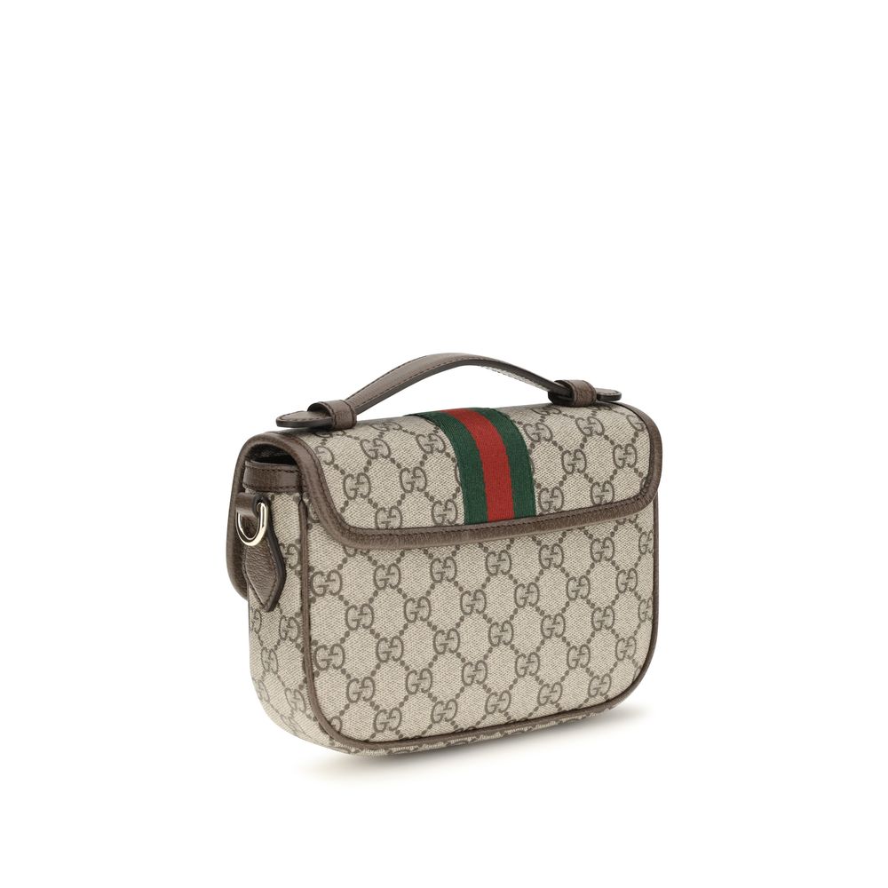 Beige Stoff-Handtasche