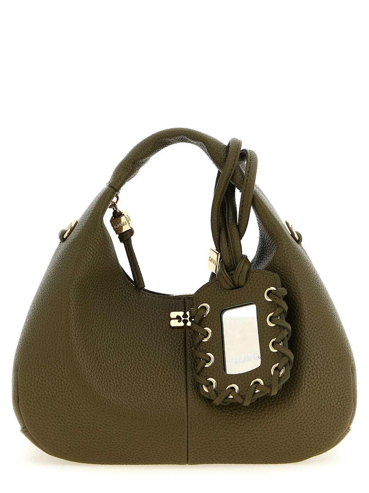 Zweifarbige Handtasche aus Polyester