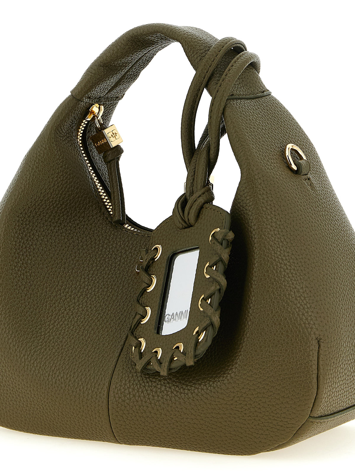 Zweifarbige Handtasche aus Polyester
