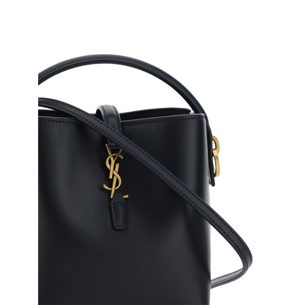Schwarze Bos Taurus Kalbsleder Schultertasche