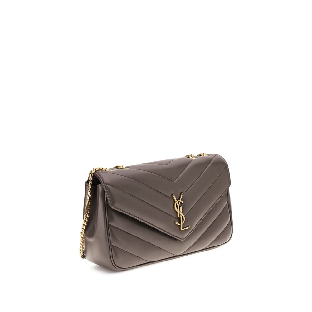 Grey Lambskin Shoulder Bag Ovis Aries Aries