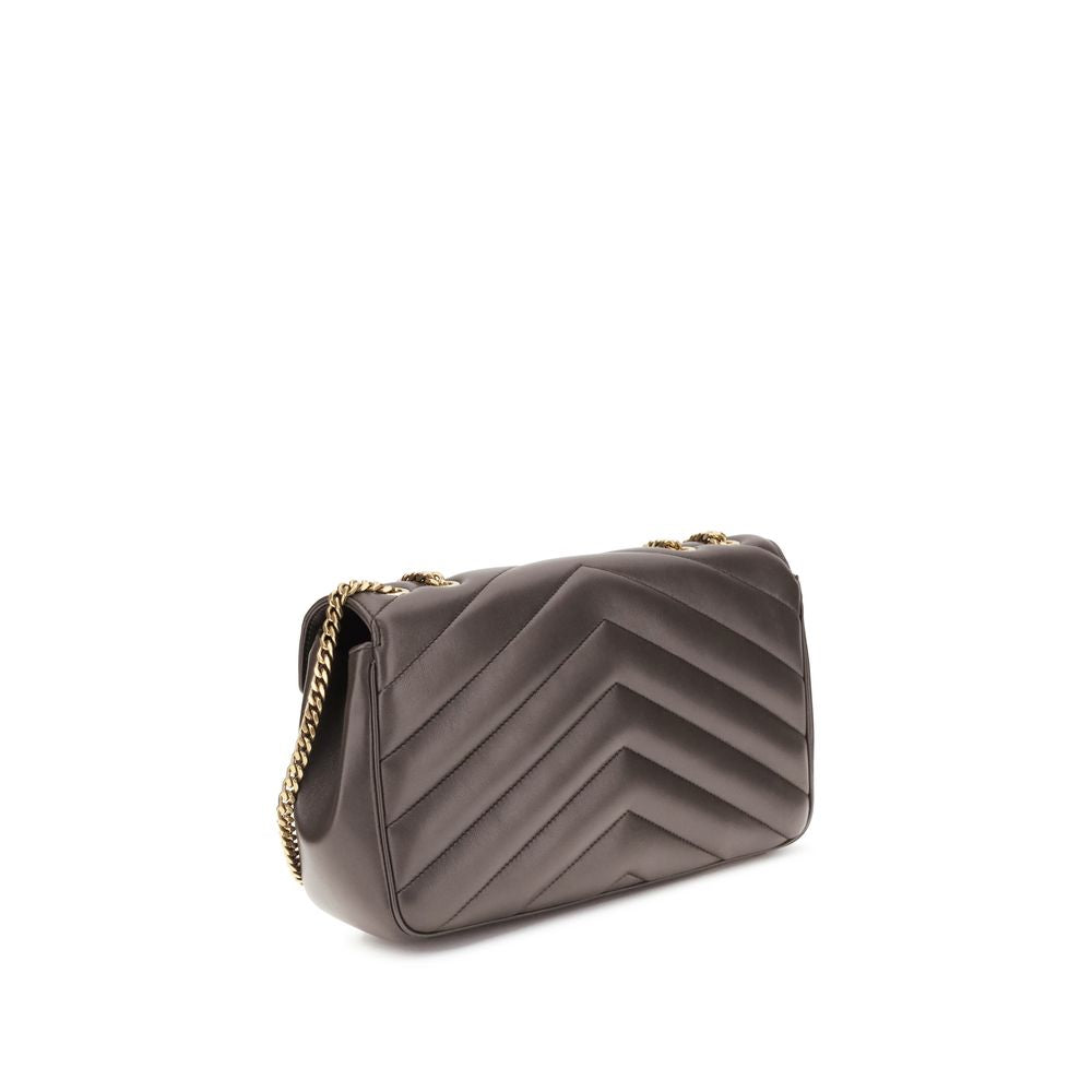 Grey Lambskin Shoulder Bag Ovis Aries Aries