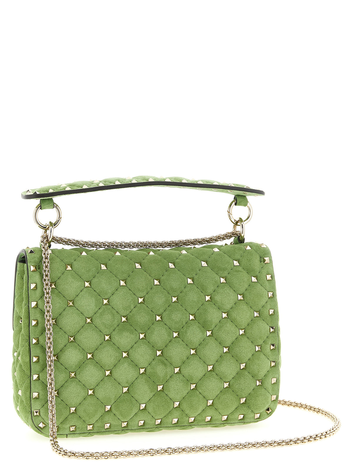 Two-tone calf leather shoulder bag