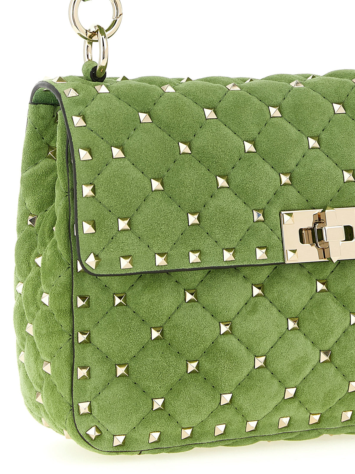 Two-tone calf leather shoulder bag