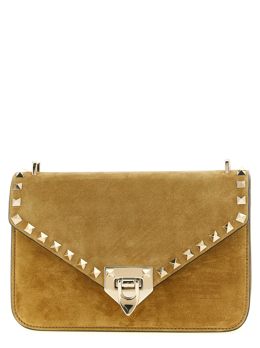 Beige Kalbsleder Umhängetasche