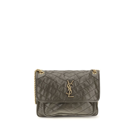 Bicolor Calf Leather Bos Taurus Schultertasche