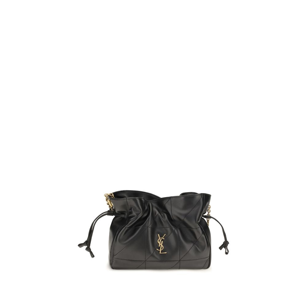 Black Lambskin Shoulder Bag Ovis Aries Aries