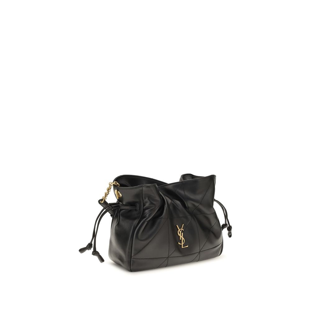 Black Lambskin Shoulder Bag Ovis Aries Aries