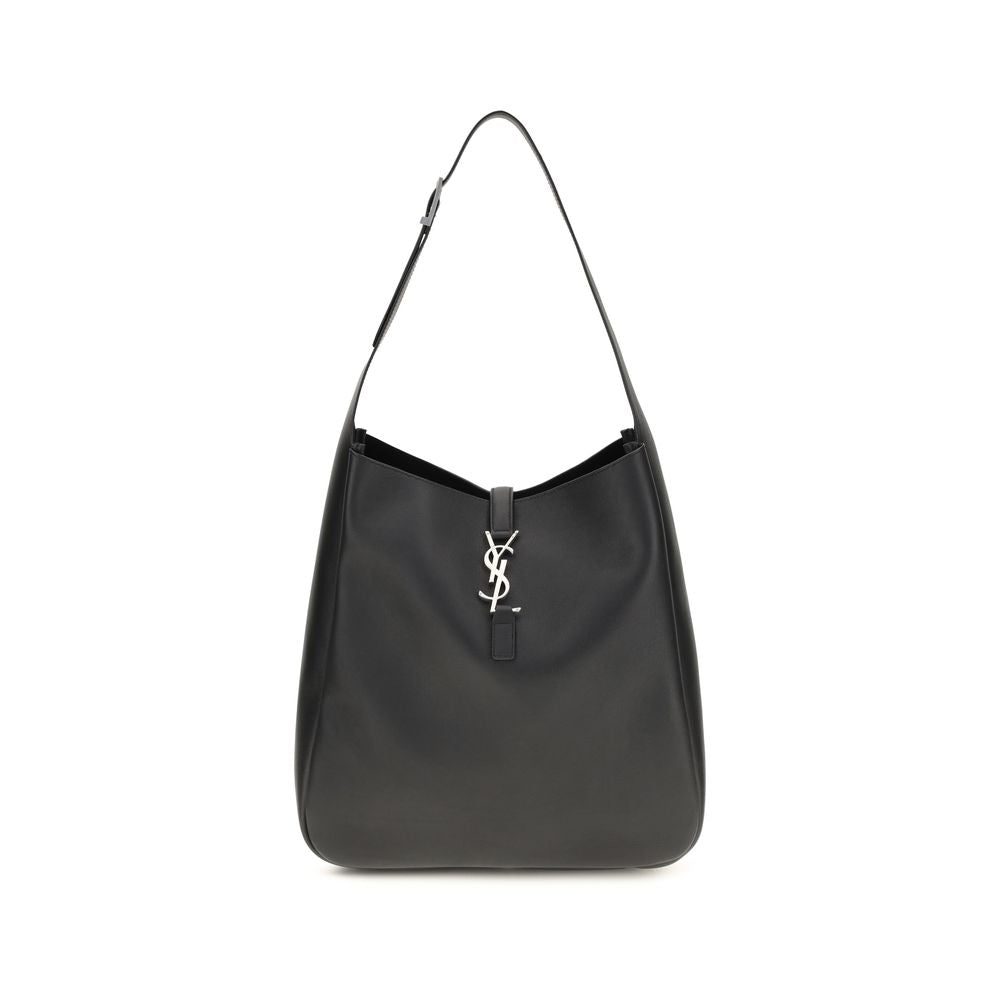 Black Bos Taurus Calf Leather Shoulder Bag