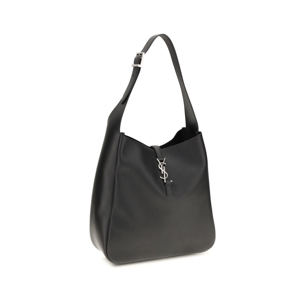 Black Bos Taurus Calf Leather Shoulder Bag