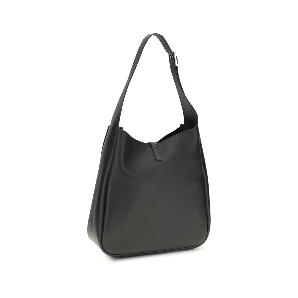 Black Bos Taurus Calf Leather Shoulder Bag