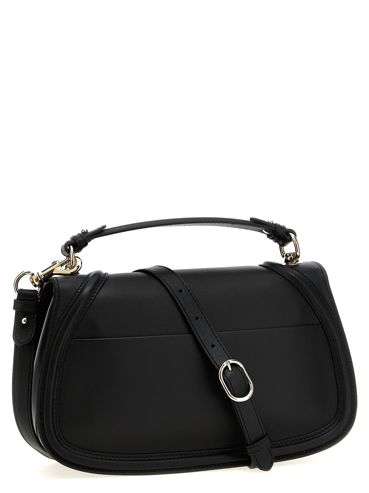 Schwarze Kalbsleder-Handtasche