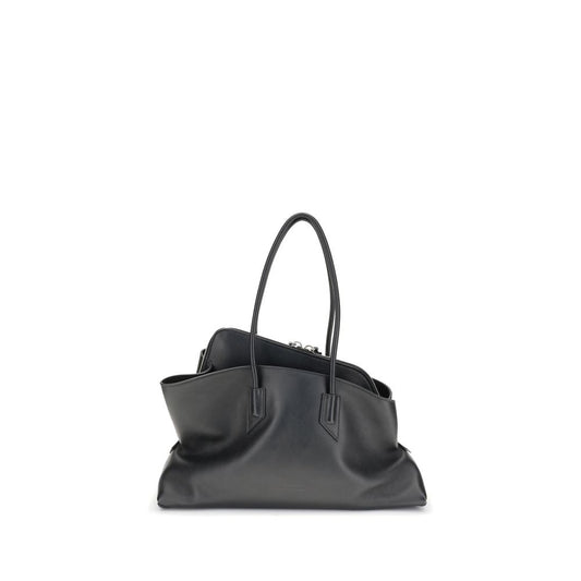 Black Bos Taurus Calf Leather Shoulder Bag