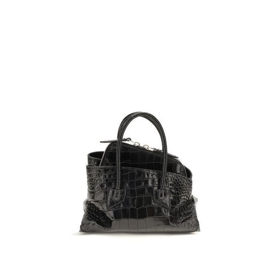 Black calf leather Bos Taurus handbag