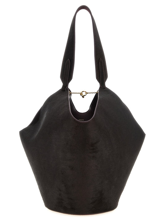 Bordeaux Kalbsleder Tote Bag