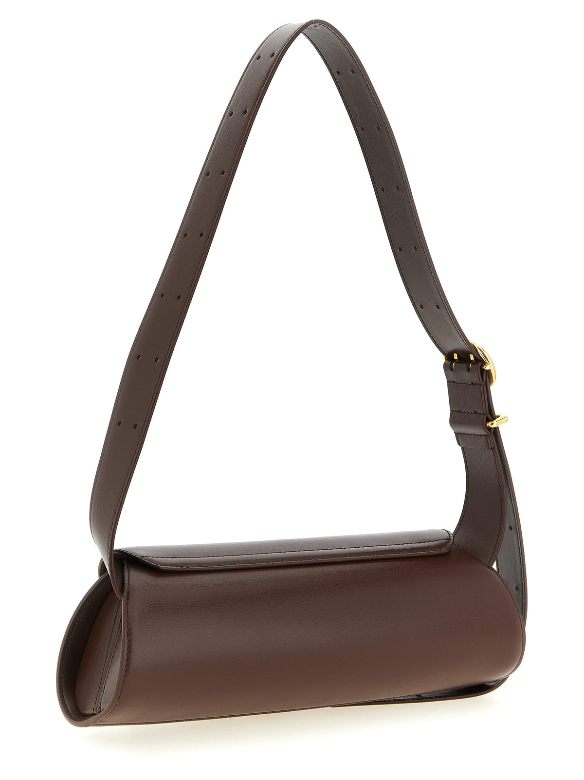 Brown Calfskin Leather Women's Crossbody Bag