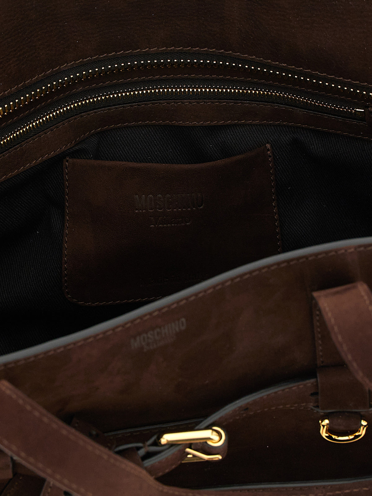 Brown calfskin handbag
