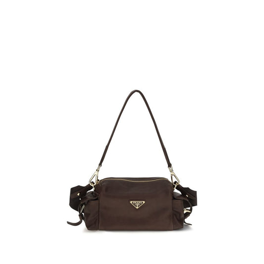 Braune Napa Leder / Kalbsleder Schultertasche