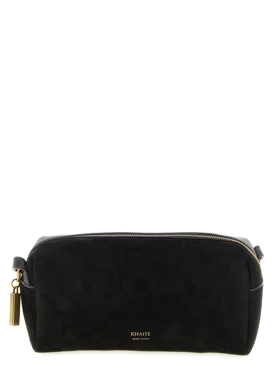 Black Calf Leather Crossbody Bag