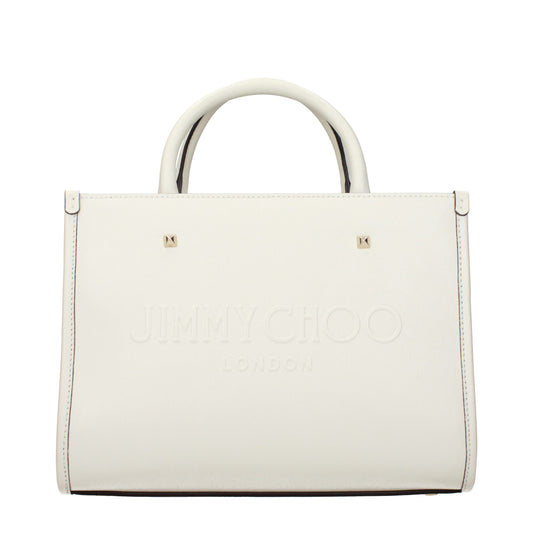 Weiße Ledertasche