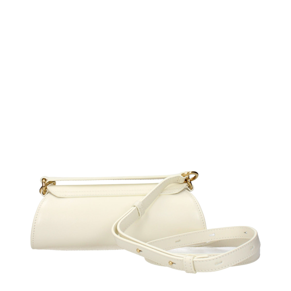 Beige Leder Handtasche