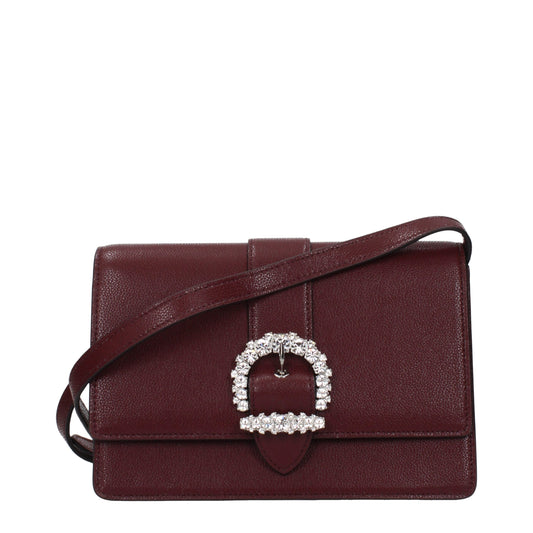 Red Leather Shoulder Bag
