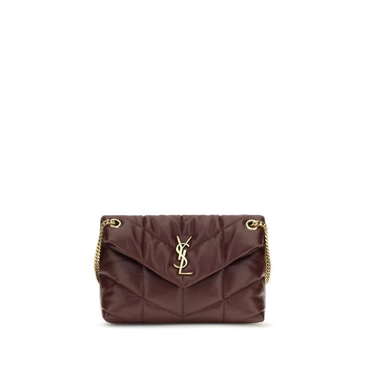 Schultertasche aus bordeauxrotem Lammleder