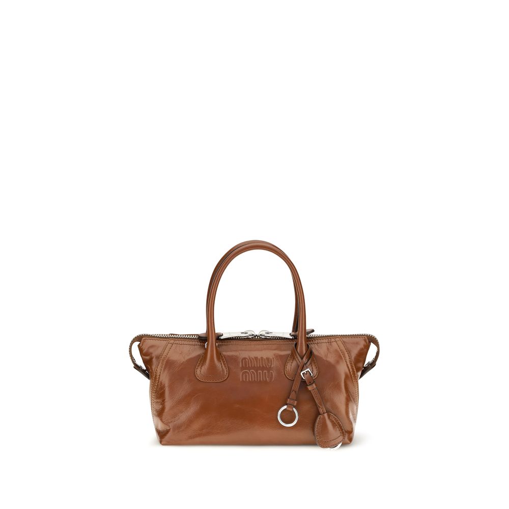Brown calf leather Bos Taurus handbag