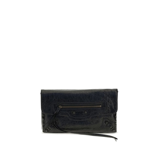 Schwarze Kalbsleder Bos Taurus Clutch Bag