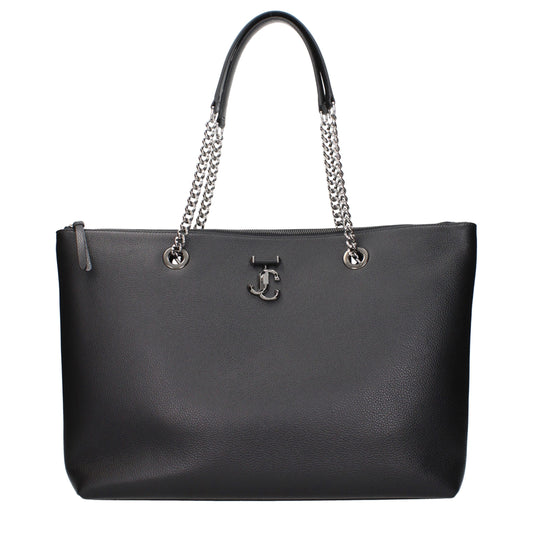 Black leather shoulder bag