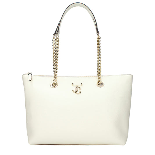 Weiße Leder Schultertasche