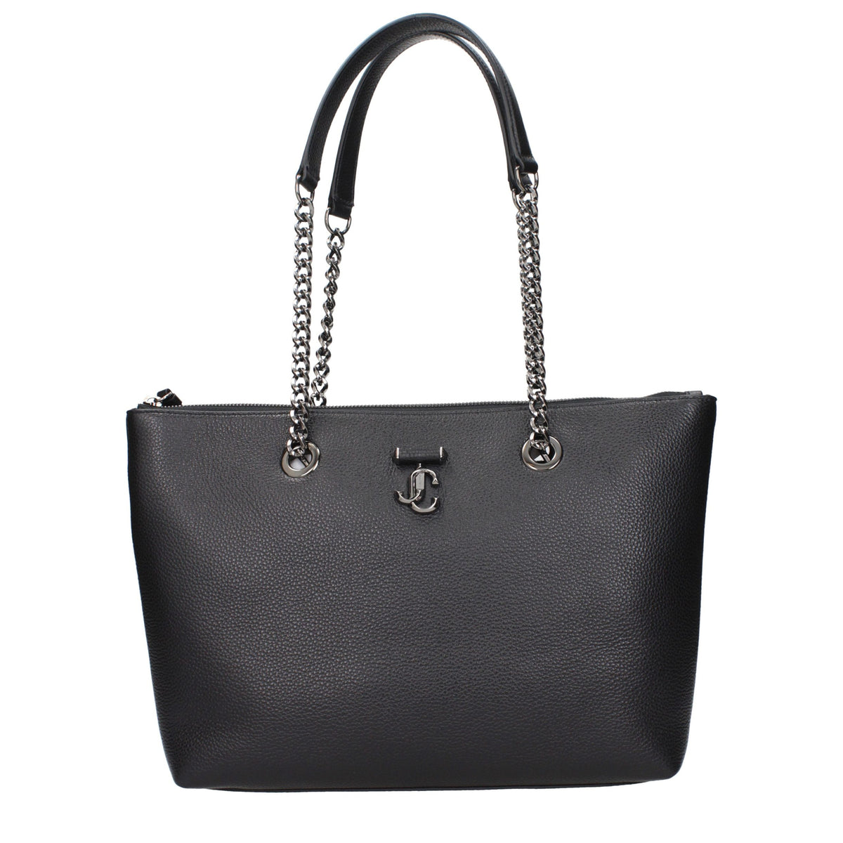Black leather shoulder bag