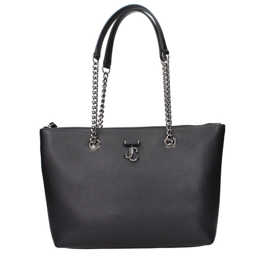Black leather shoulder bag