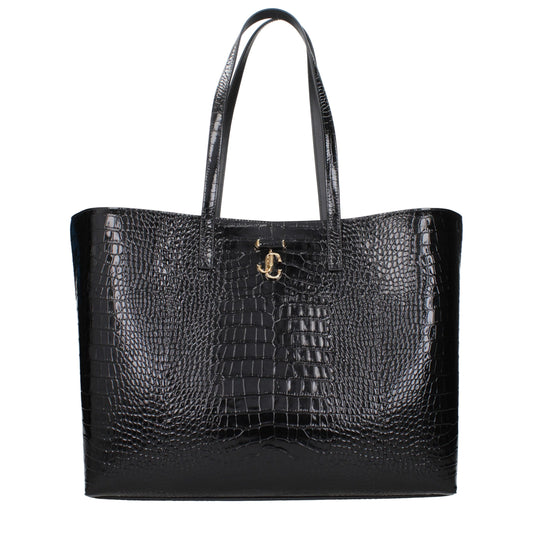 Black leather shoulder bag