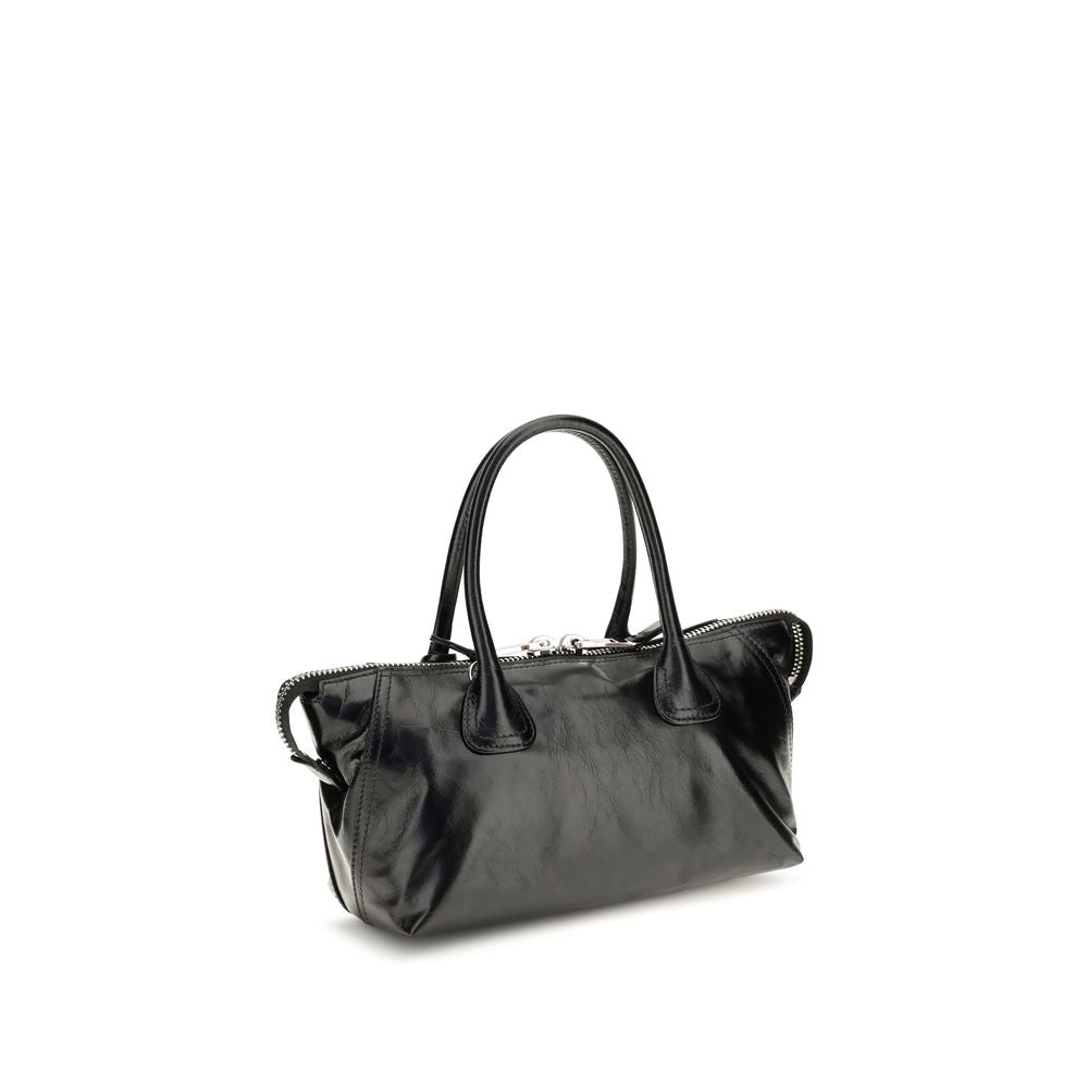 Schwarze Kalbsleder Bos Taurus Handtasche