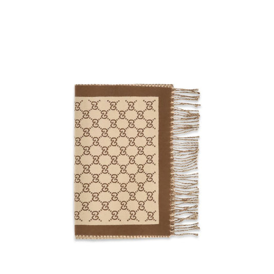 Beige Ovis Aries Wollschal