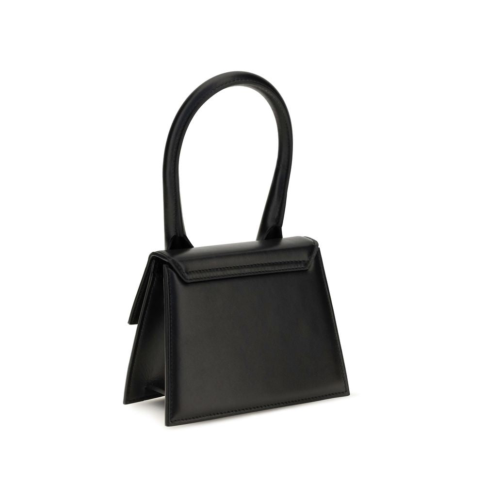 Schwarze Kalbsleder Bos Taurus Handtasche