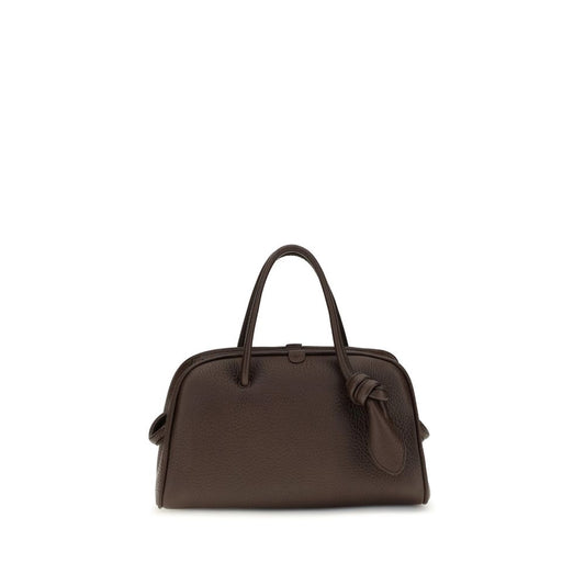 Brown calf leather Bos Taurus handbag